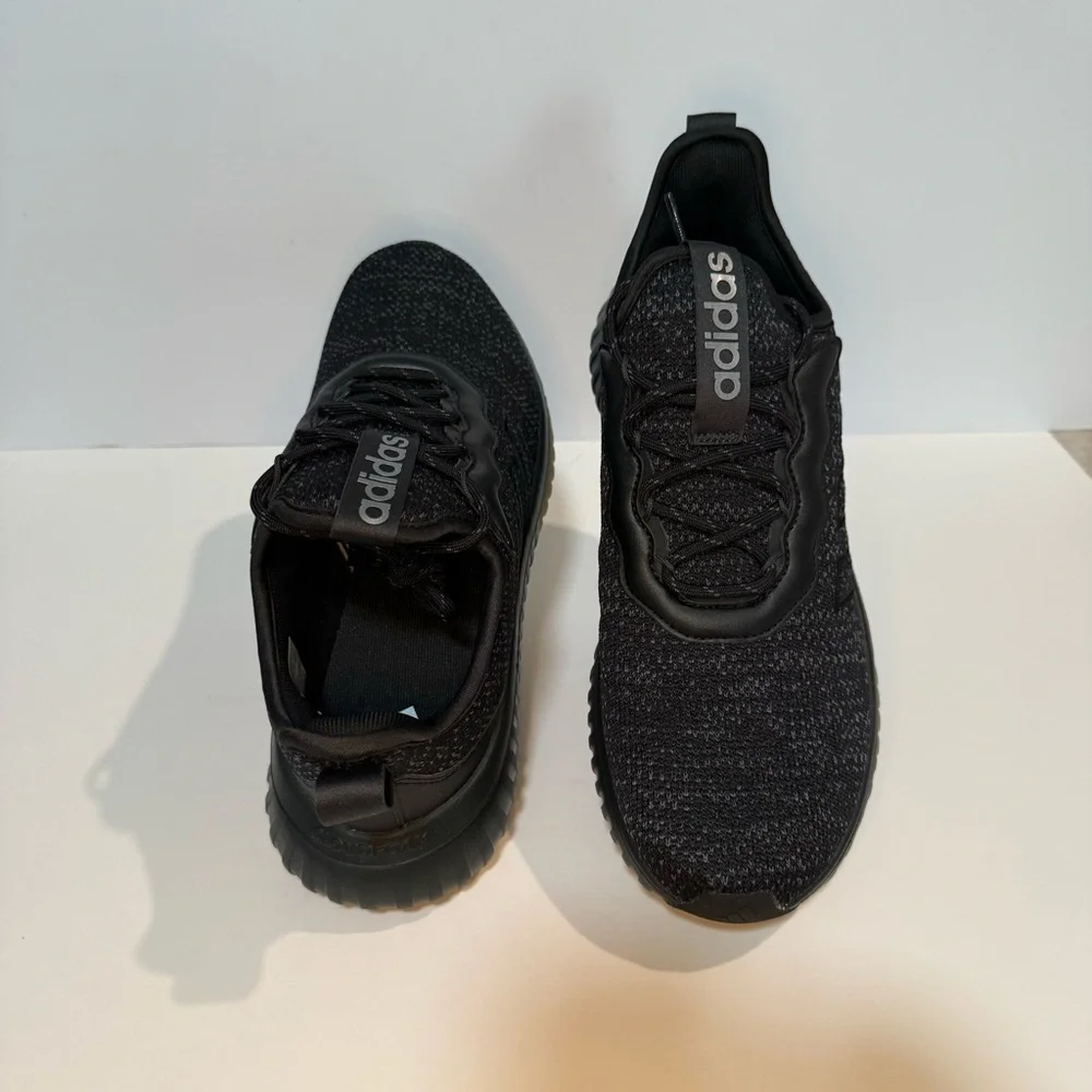 Adidas Black on Black Athletic Shoes